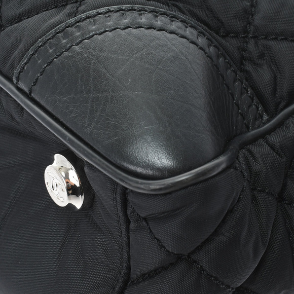 Chanel Paris New York Line Black/Silver Hardware Nylon Tote Bag - Picture 9 of 13